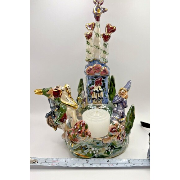 Heather Goldminc Bluesky Clayworks Princess & Frog Castle Musical Tea Lite - Picture 15 of 16